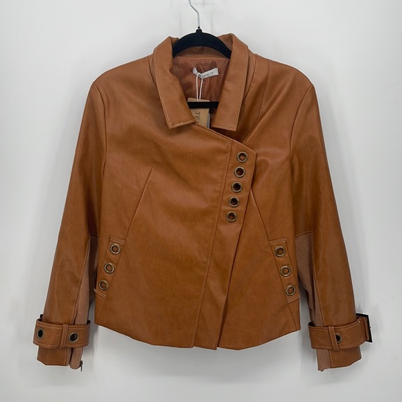 TENDENCY Faux Leather Jacket - Picture 2 of 5